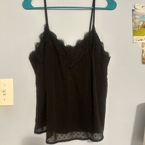 Abercrombie & Fitch Black Lace Spaghetti Strap Camisole